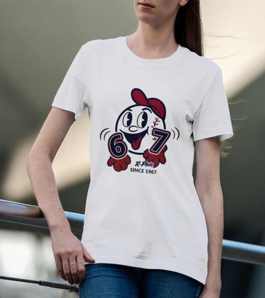 Reading Fightin Phils R Phils Character 67 Since 1967 T-Shirt