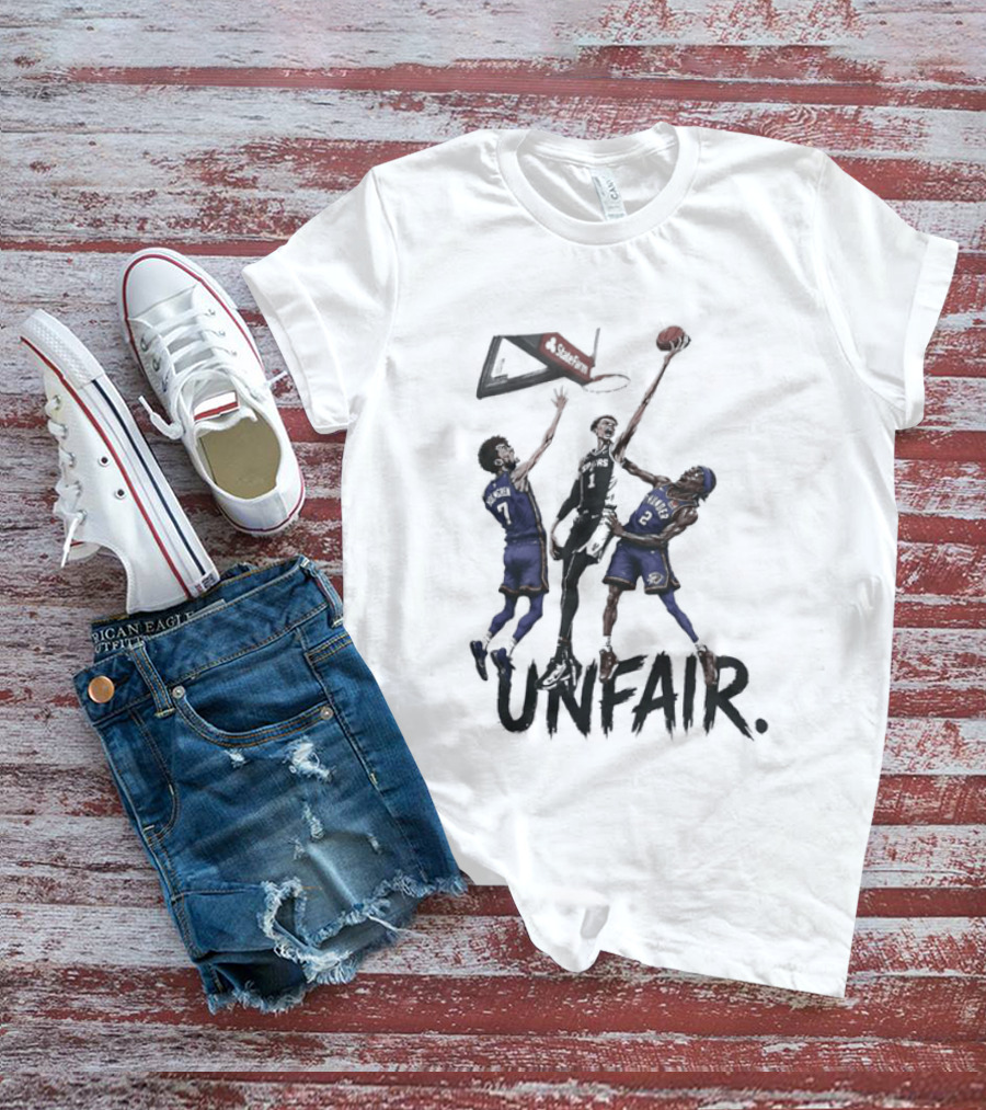 Unfair San Antonio Spurs Basketball Players Dunk T-Shirt