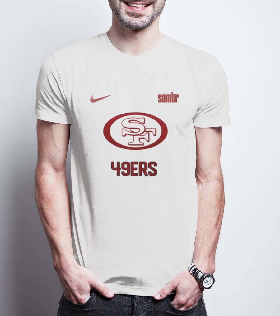 Nike San Francisco 49ers Sombr Collaboration 49ers SF T-Shirt
