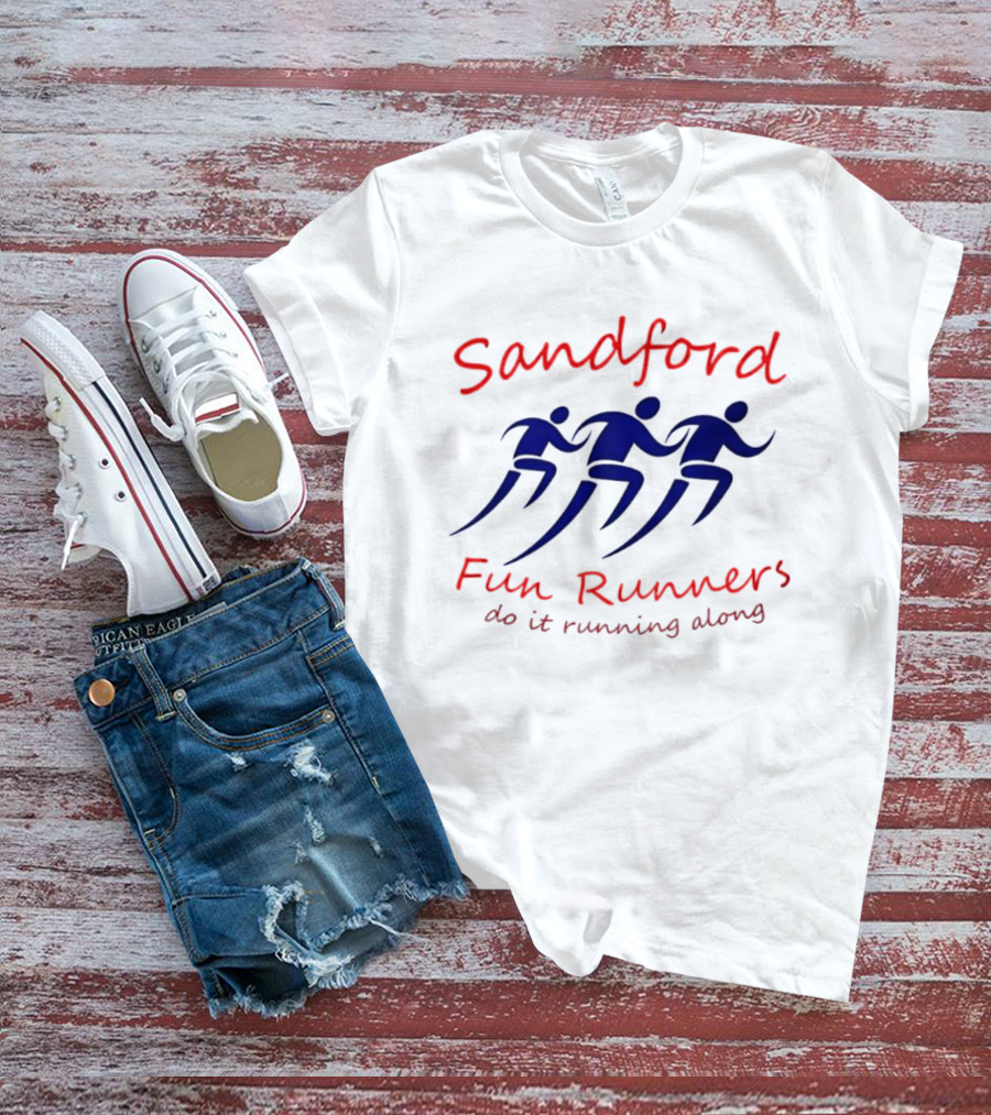 Sandford Fun Runners Do It Running Along Running Figures T-Shirt