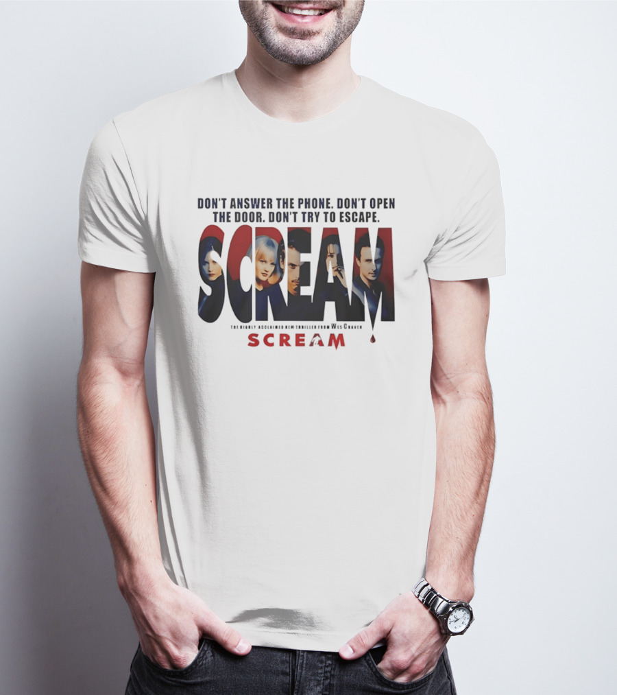Scream Don't Answer The Phone Don't Open The Door Don't Try To Escape Wes Craven T-Shirt