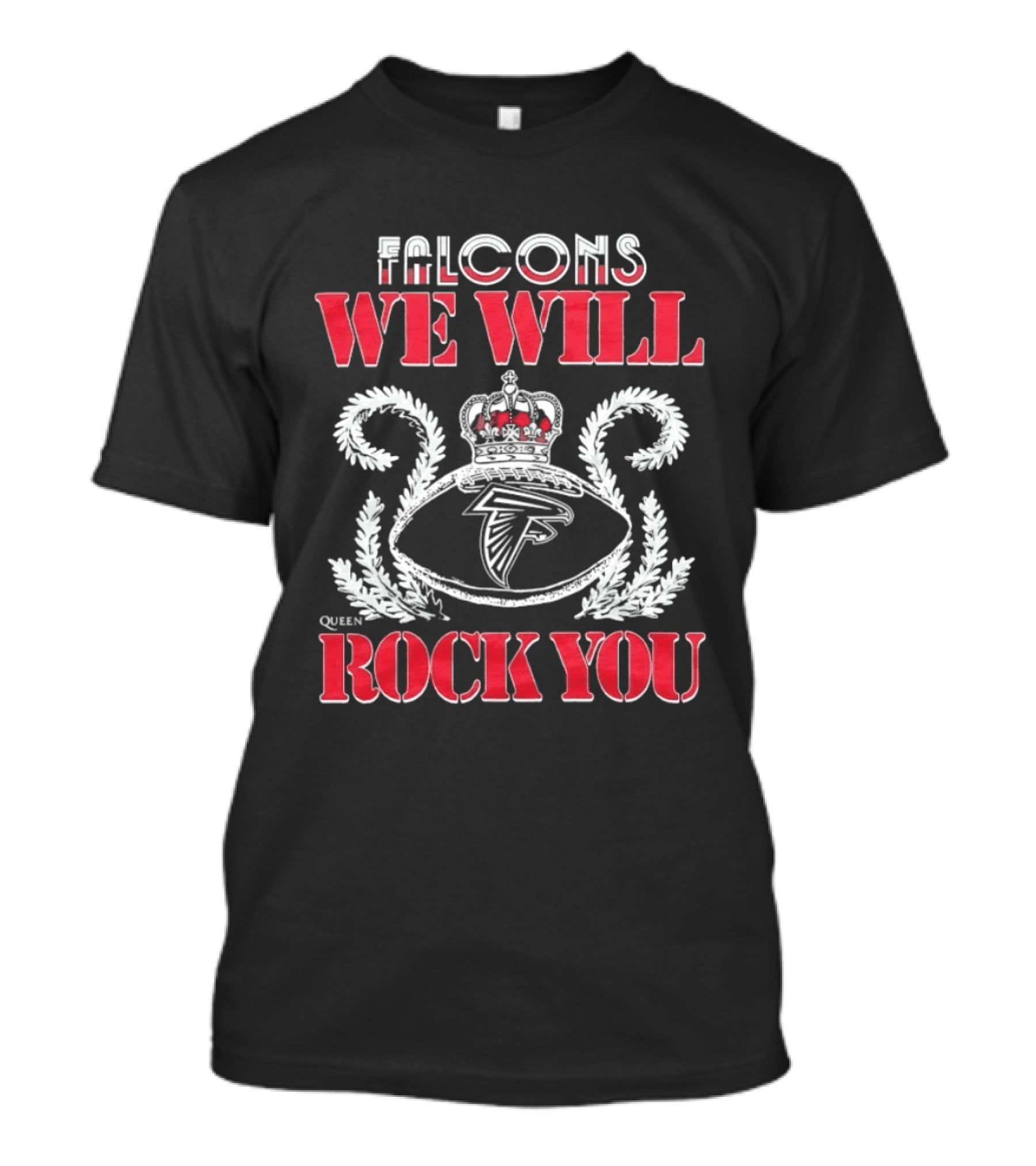 Atlanta Falcons Queen We Will Rock You Collaboration Fan T-Shirt