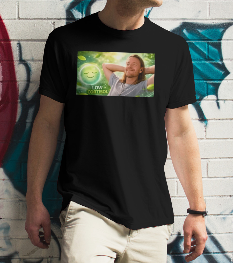 Low Cortisol Goatis 2026 Stress Free Relaxation T-Shirt
