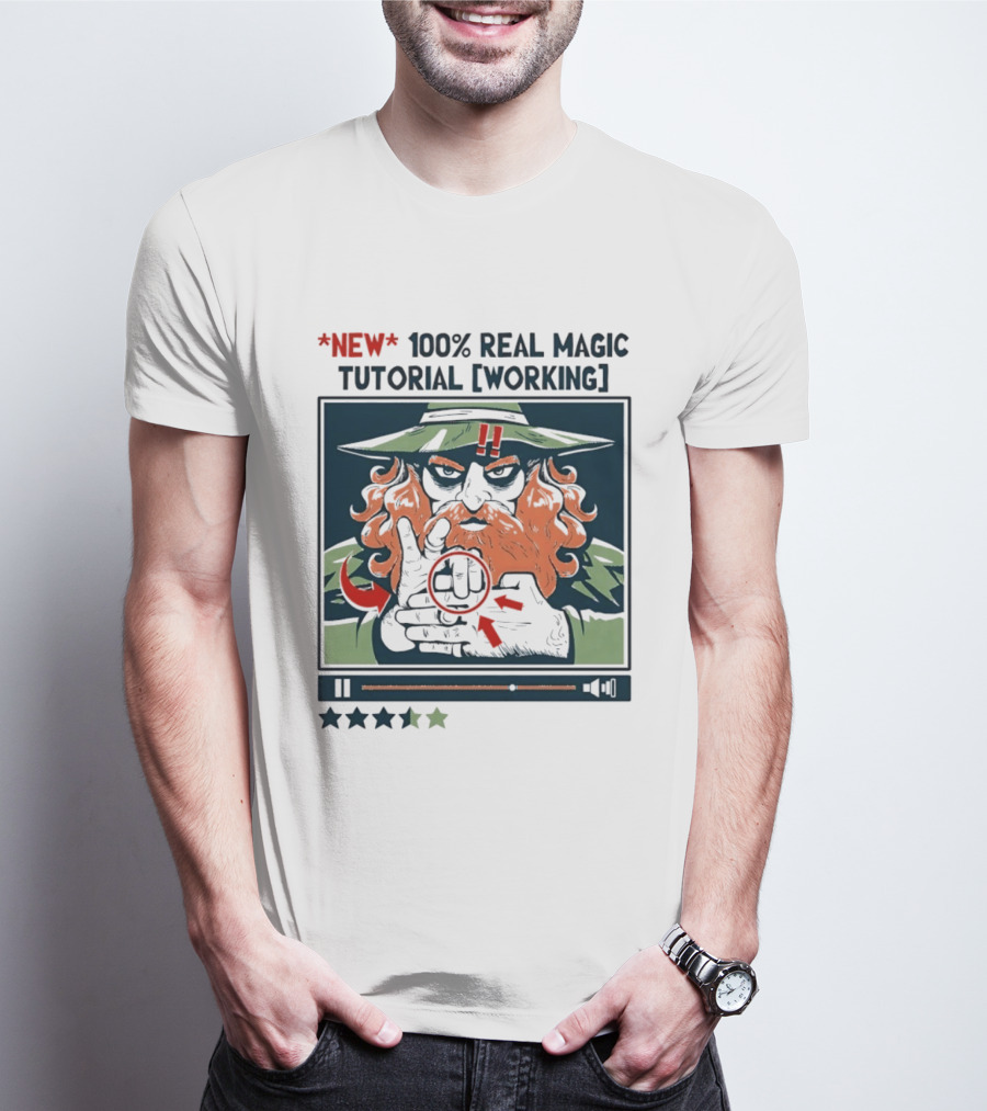 New 100 Percent Real Magic Tutorial Working T-Shirt