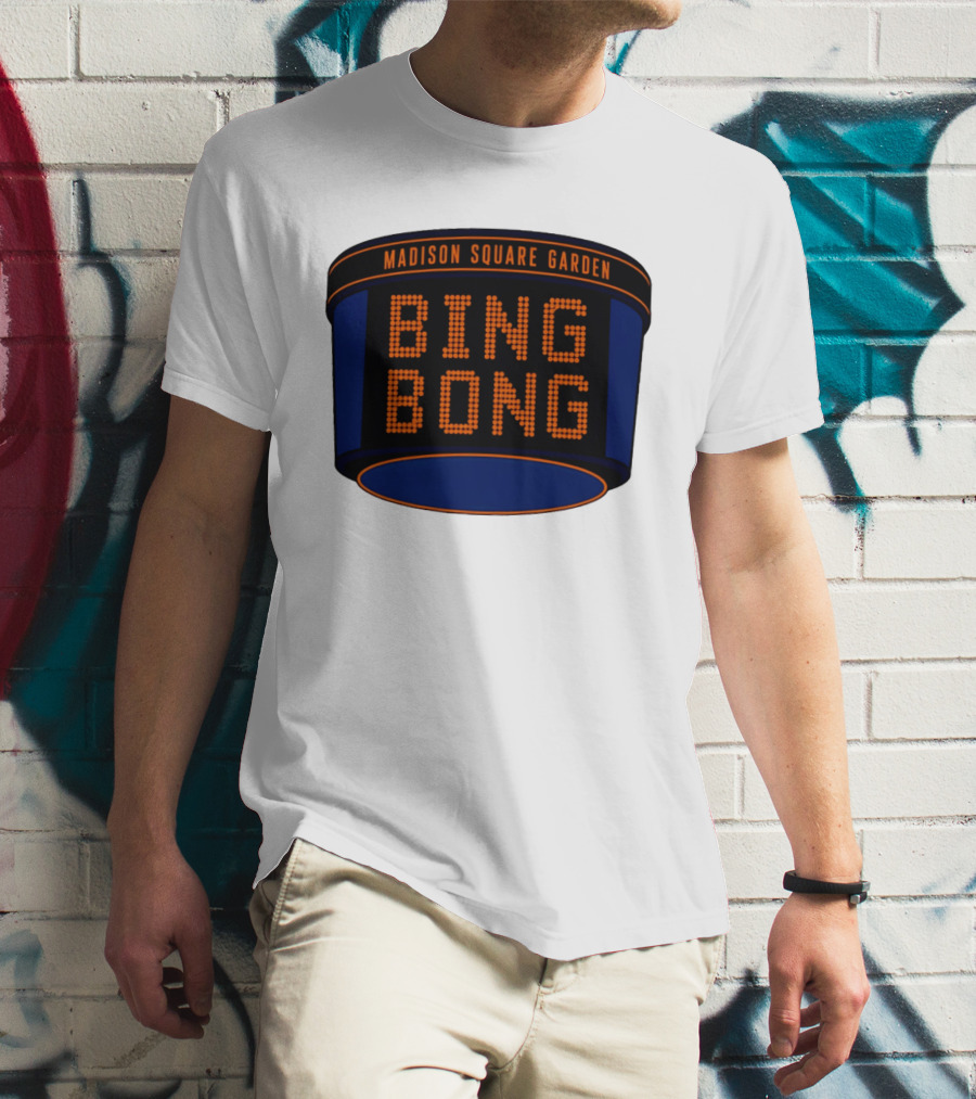 Bing Bong Madison Square Garden New York Knicks Basketball Phrase T-Shirt