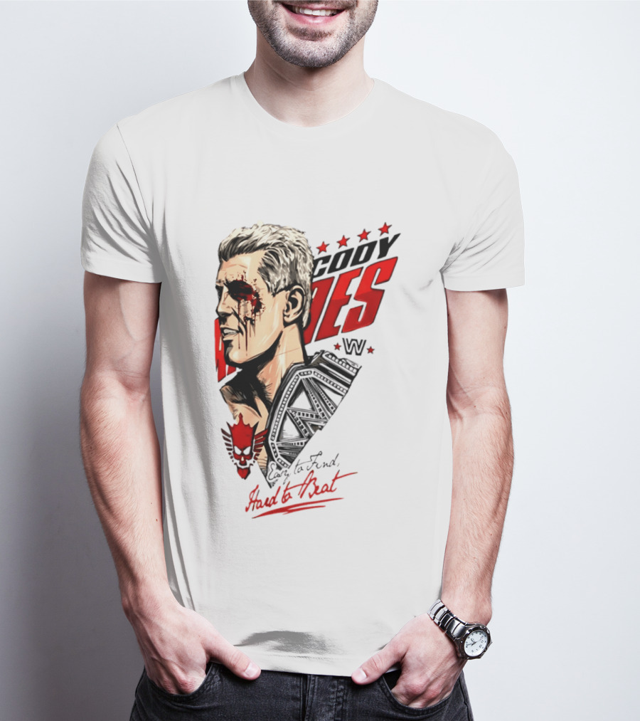Cody Rhodes WWE Easy To Find Hard To Beat T-Shirt