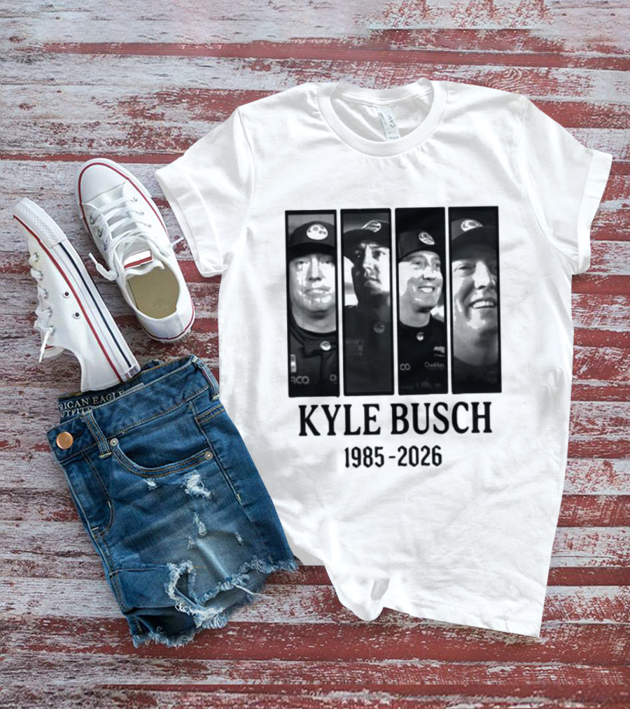 Kyle Busch 1985 2026 Racing Legend Commemoration T-Shirt