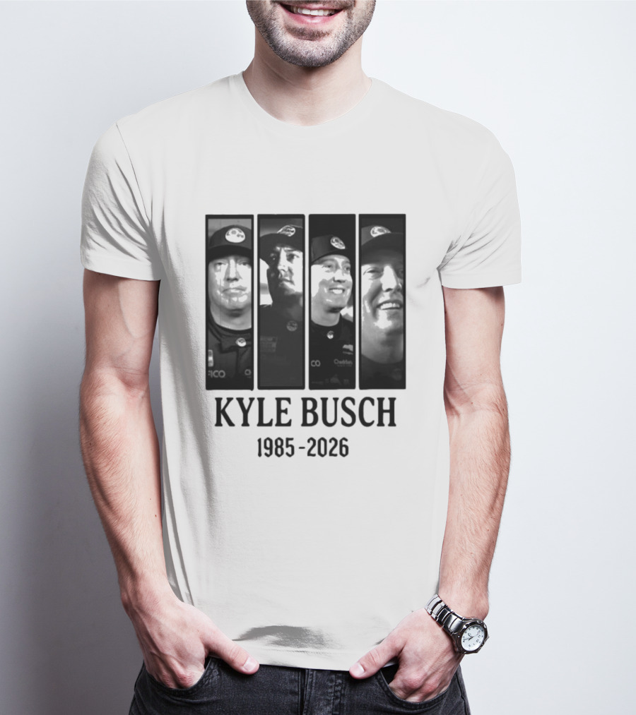 Kyle Busch 1985 2026 Racing Legend Commemoration T-Shirt