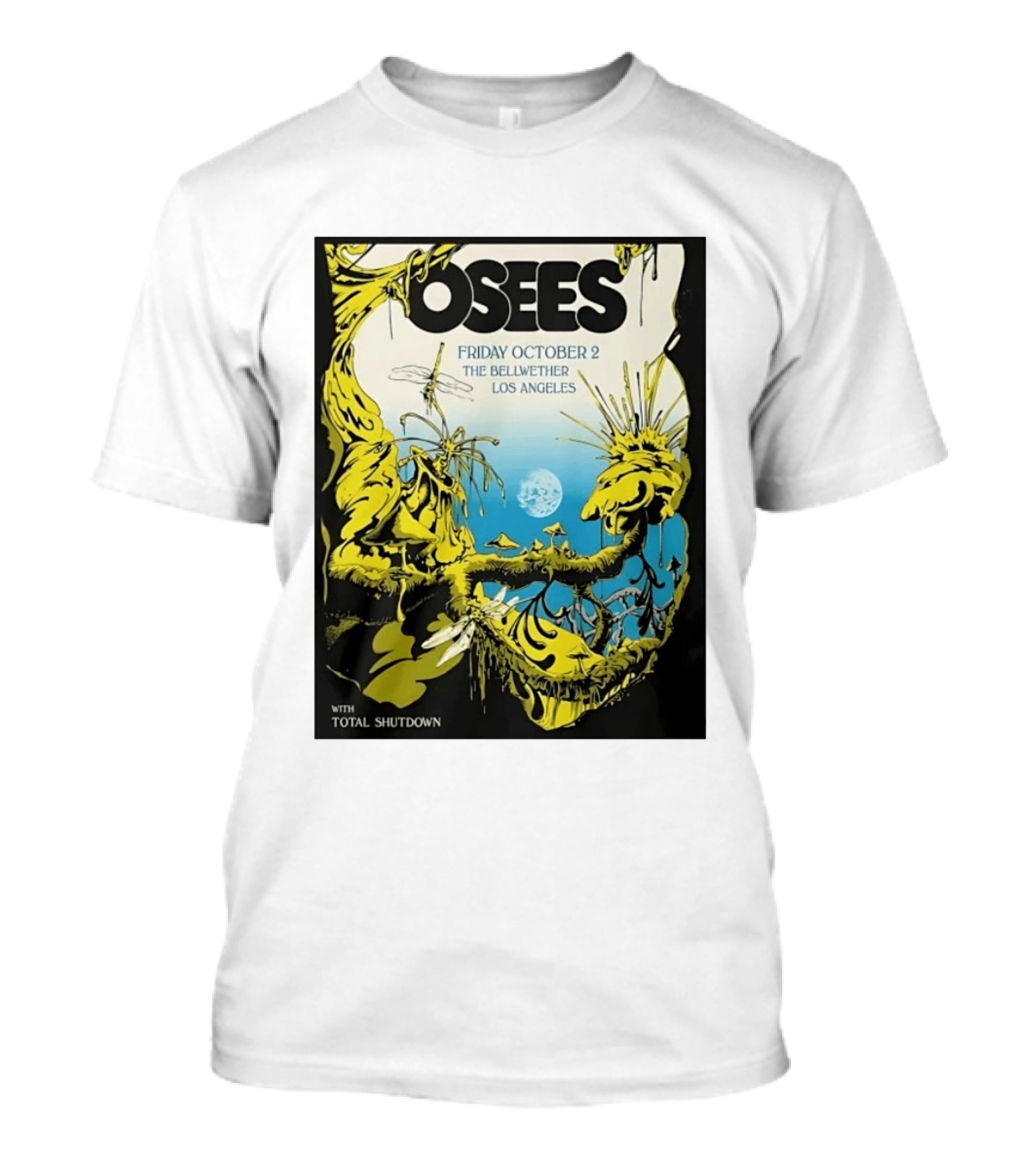 Osees Friday October 2 The Bellwether Los Angeles With Total Shutdown T-Shirt