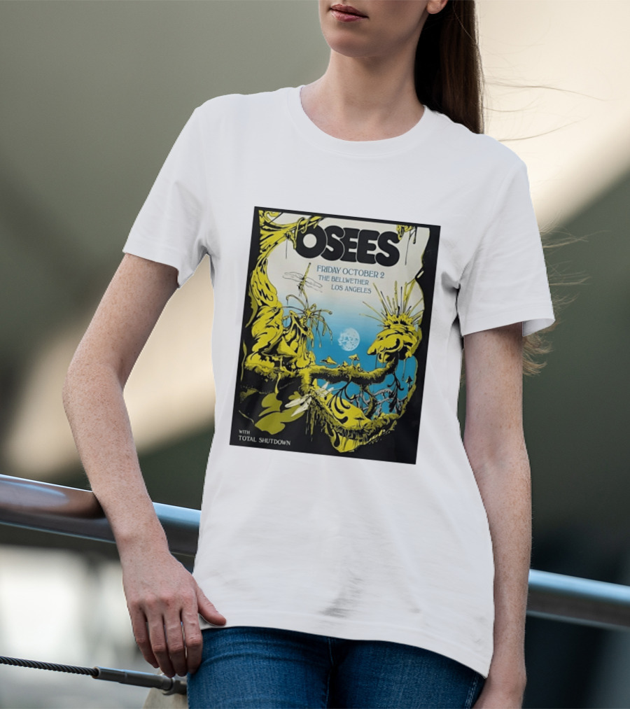 Osees Friday October 2 The Bellwether Los Angeles With Total Shutdown T-Shirt