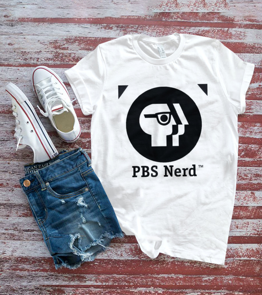 PBS Nerd Retro Minimalist Face T-Shirt
