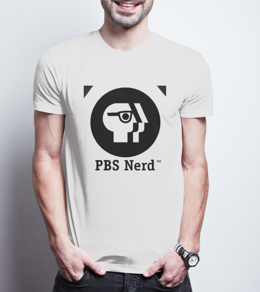 PBS Nerd Retro Minimalist Face T-Shirt