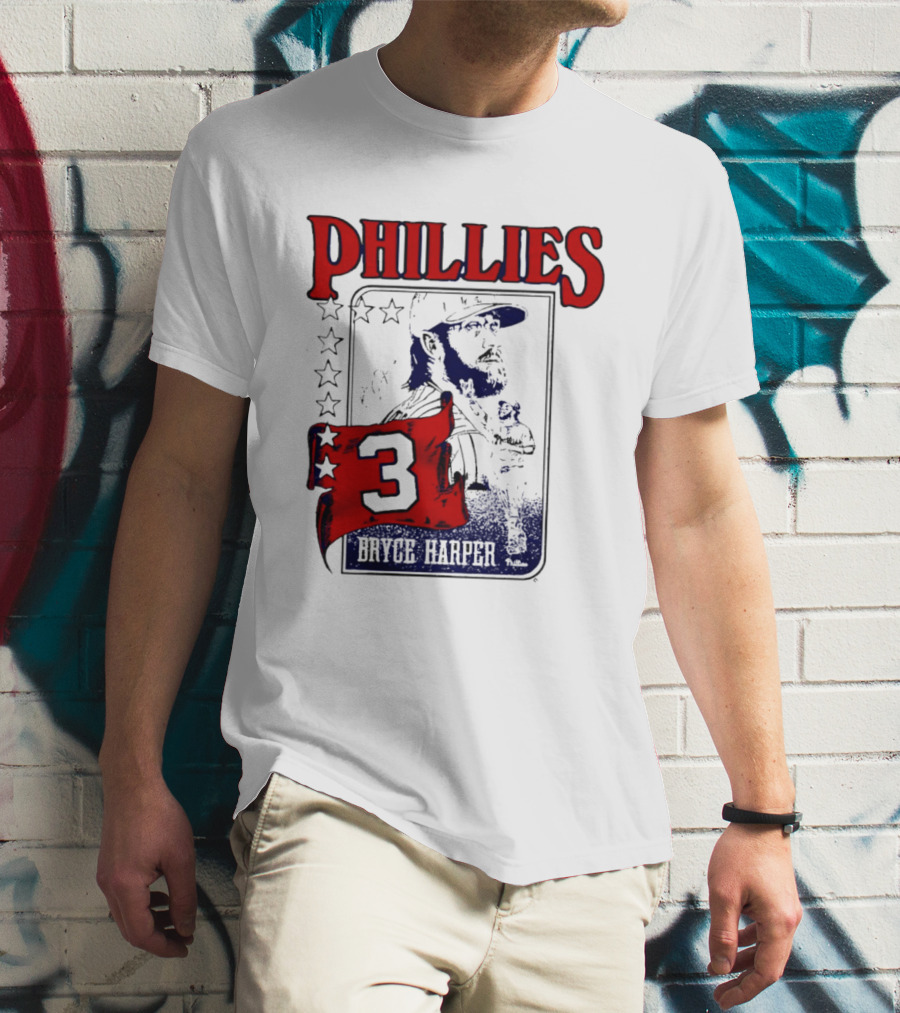 Phillies Bryce Harper 3 Star Player Philadelphia T-Shirt