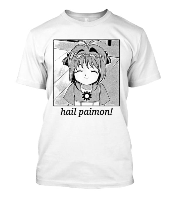 Sakura Kinomoto Hail Paimon Anime Manga T-Shirt