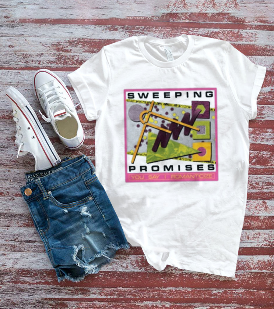 Sweeping Promises You Say I Romanticize Retro Abstract T-Shirt