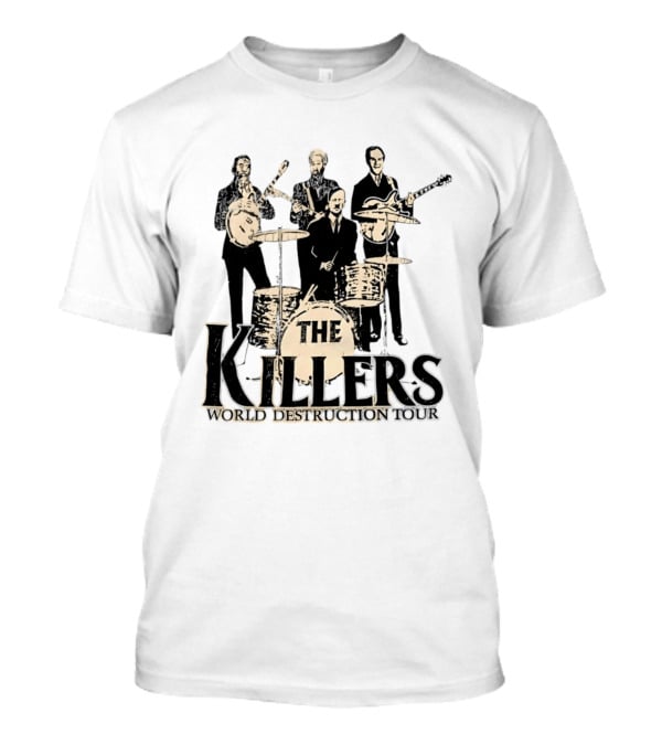 The Killers World Destruction Tour 2008 Band T-Shirt