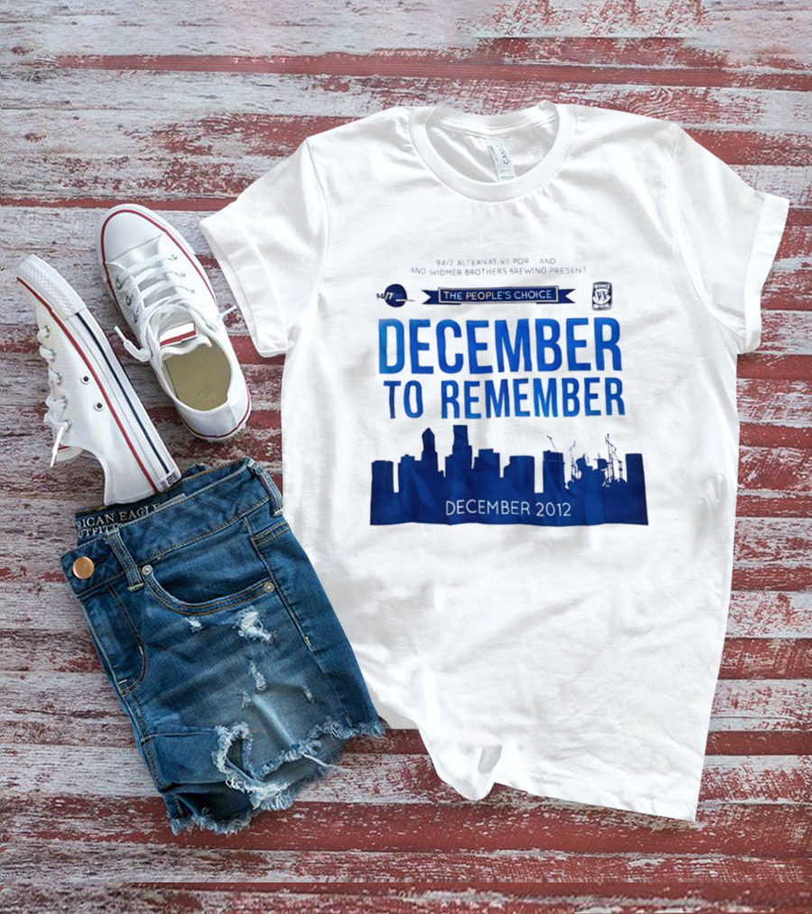 9.43 Alternative Portland Widmer Brothers Brewing December To Remember 2012 T-Shirt
