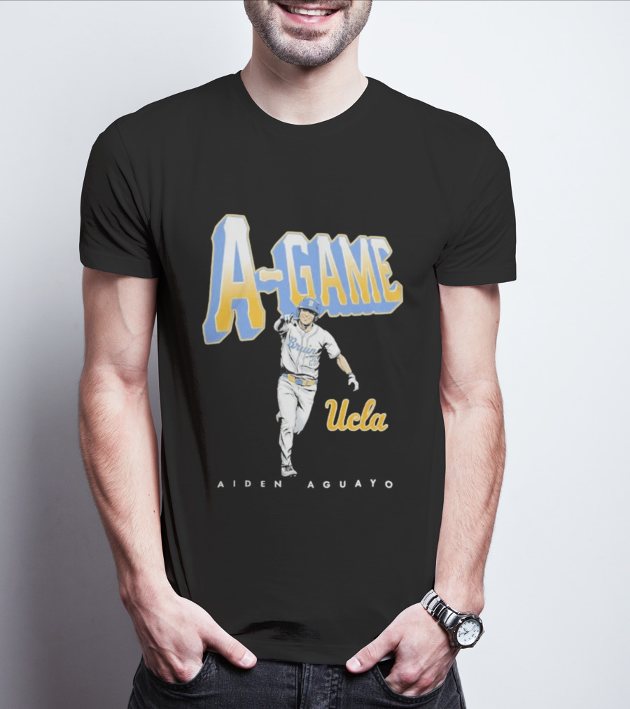 UCLA Bruins Baseball A Game Aiden Aguayo 2026 T-Shirt