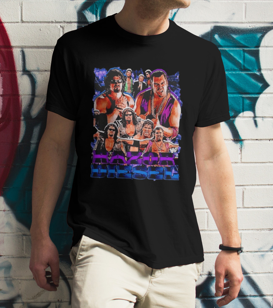 WWF Razor Ramon Diesel Kevin Nash Wrestling Legends History T-Shirt