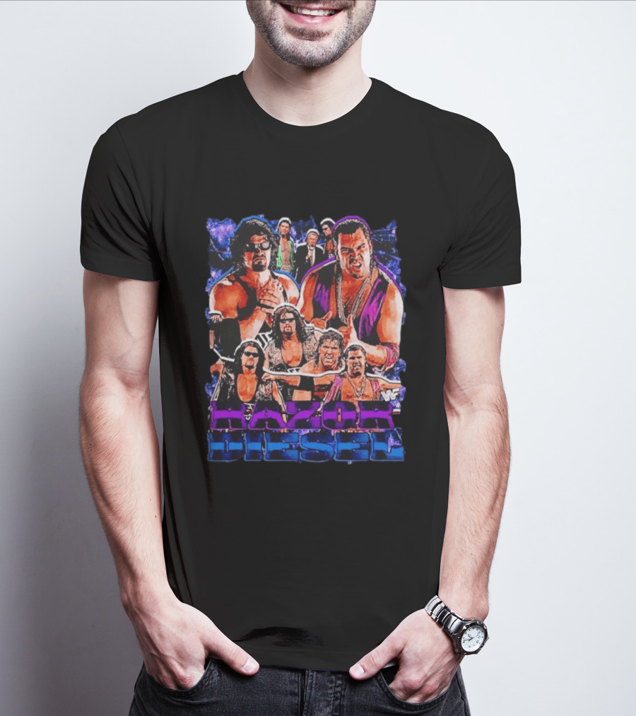 WWF Razor Ramon Diesel Kevin Nash Wrestling Legends History T-Shirt