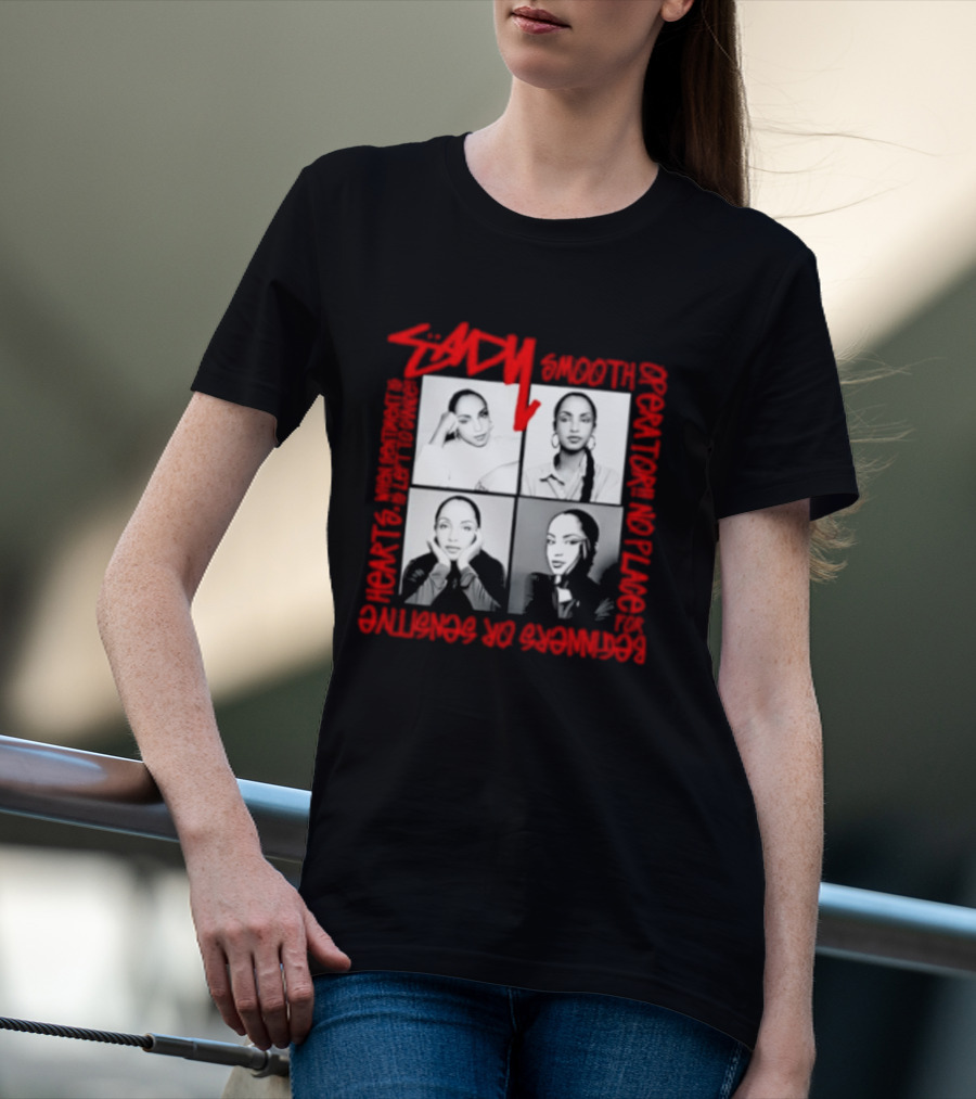 Sade Smooth Operator Sentiment Hearts Lofty Love Beginners Sensitive T-Shirt