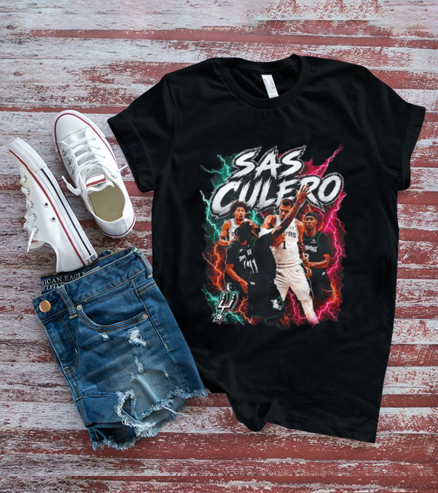 Sas Culero San Antonio Spurs Vs Minnesota Timberwolves Basketball Players T-Shirt