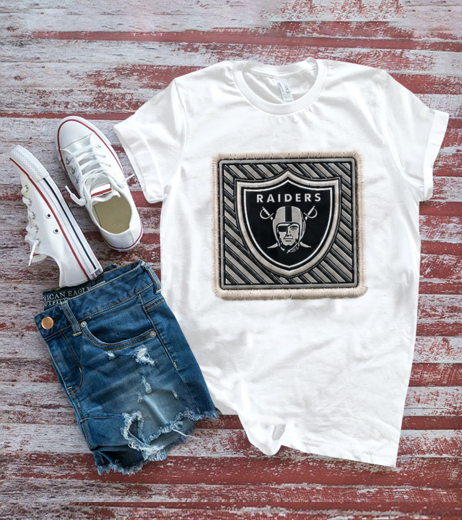 Raiders 2026 Training Camp Hat Embroidered Patch Shield T-Shirt