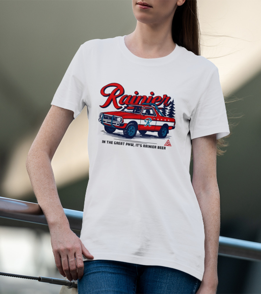 Rainier Beer Subaru Brat In The Great PNW T-Shirt