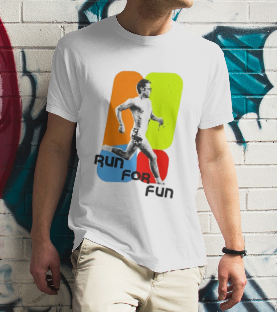 Run For Fun Harry Styles Colorful Running T-Shirt