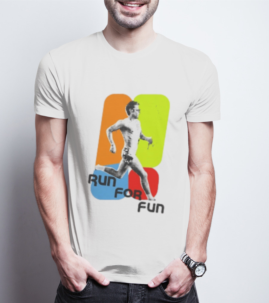 Run For Fun Harry Styles Colorful Running T-Shirt