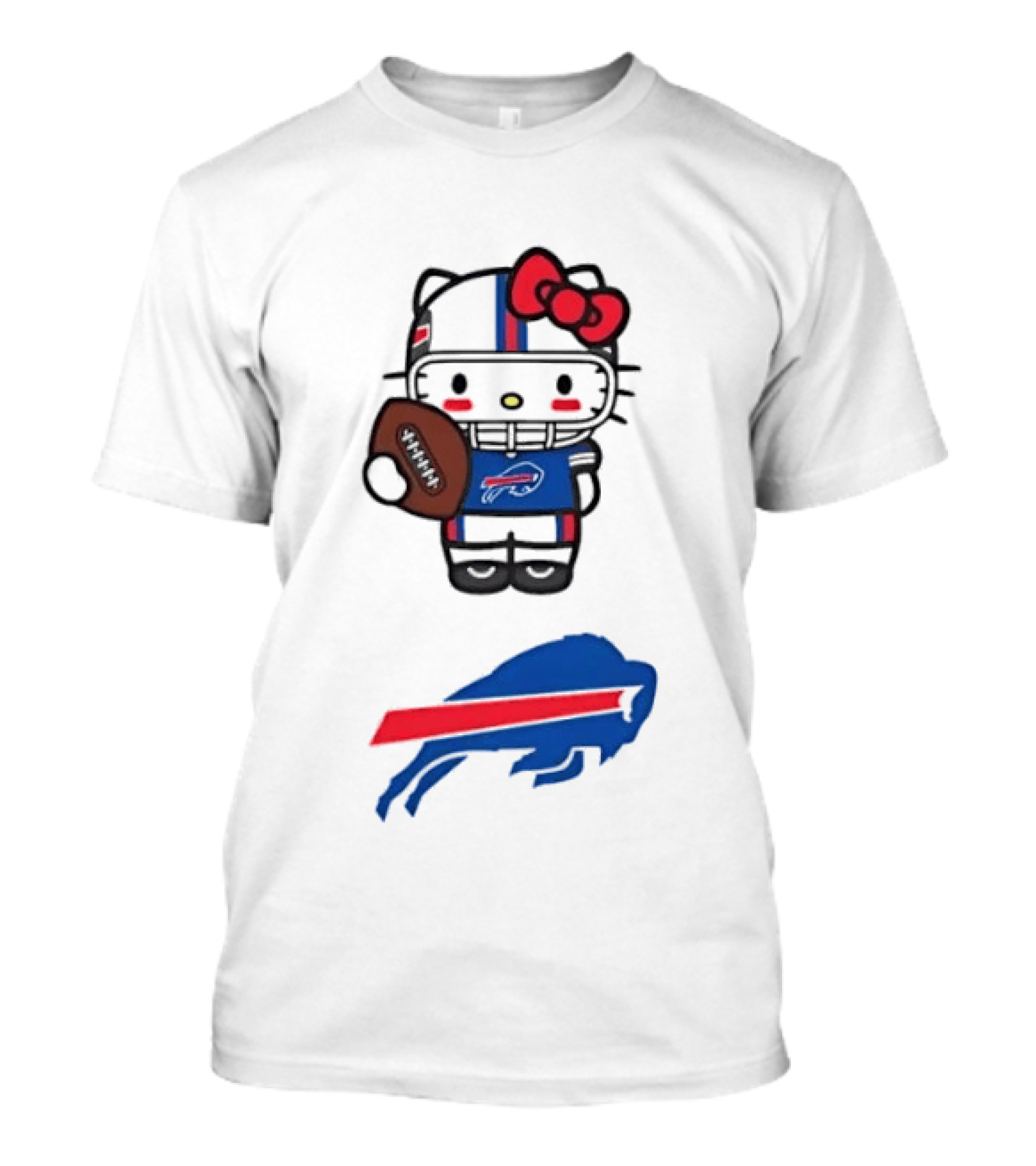 Hello Kitty Buffalo Bills Football Player Team T-Shirt