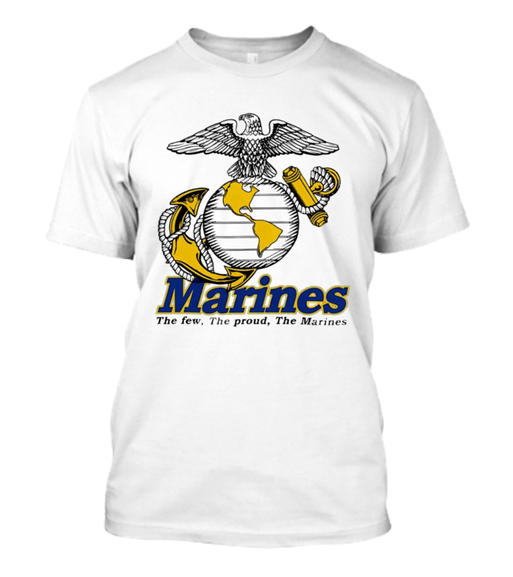 Marines The Few The Proud Eagle Globe Anchor T-Shirt