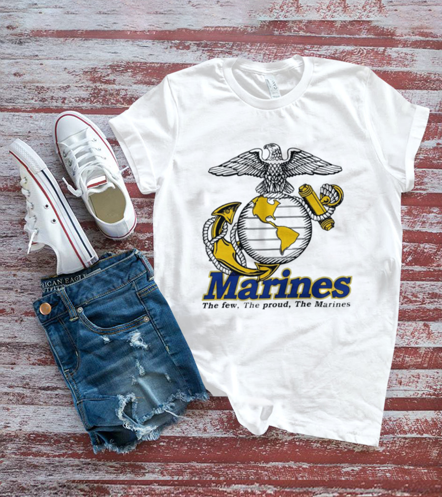 Marines The Few The Proud Eagle Globe Anchor T-Shirt