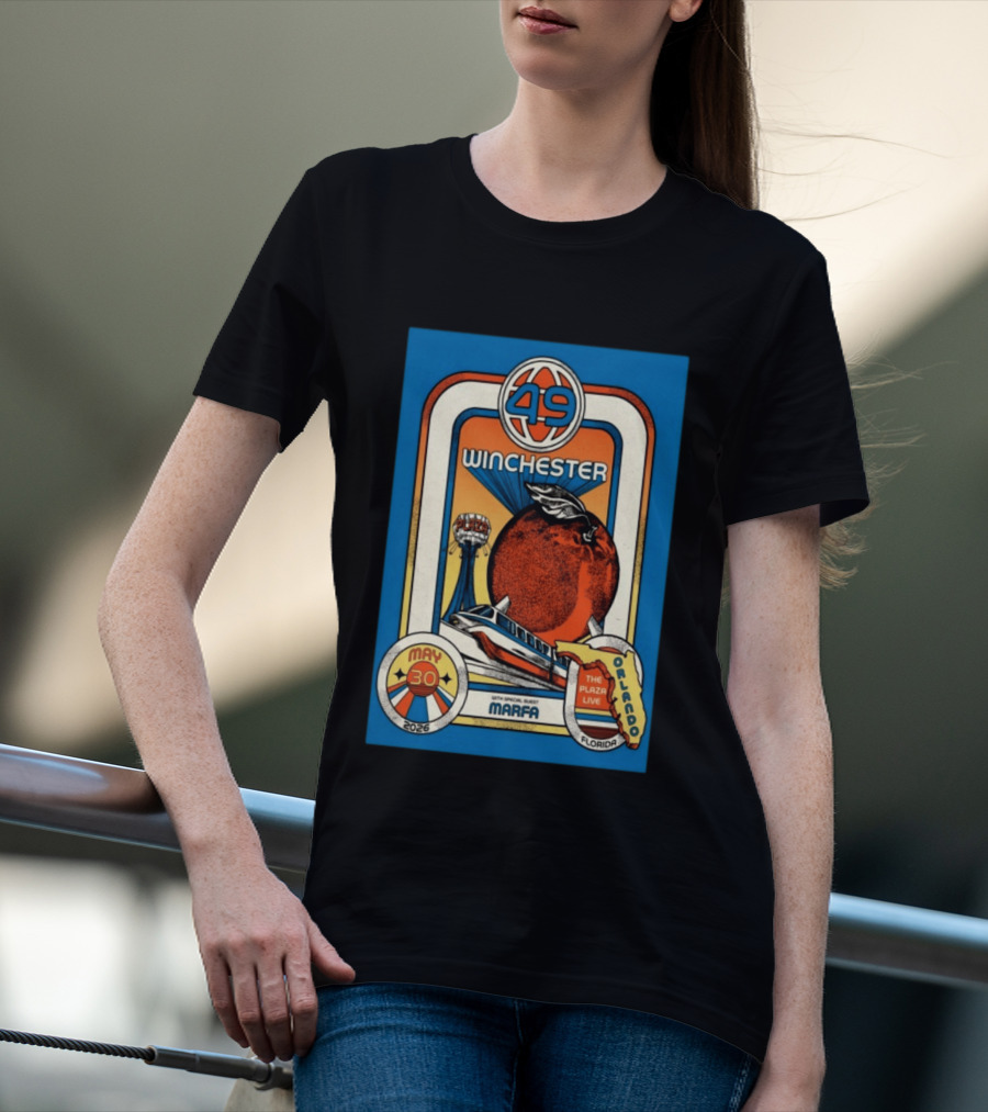49 Winchester Orlando May 30 2026 Plaza Live Florida Special Guest Marfa T-Shirt