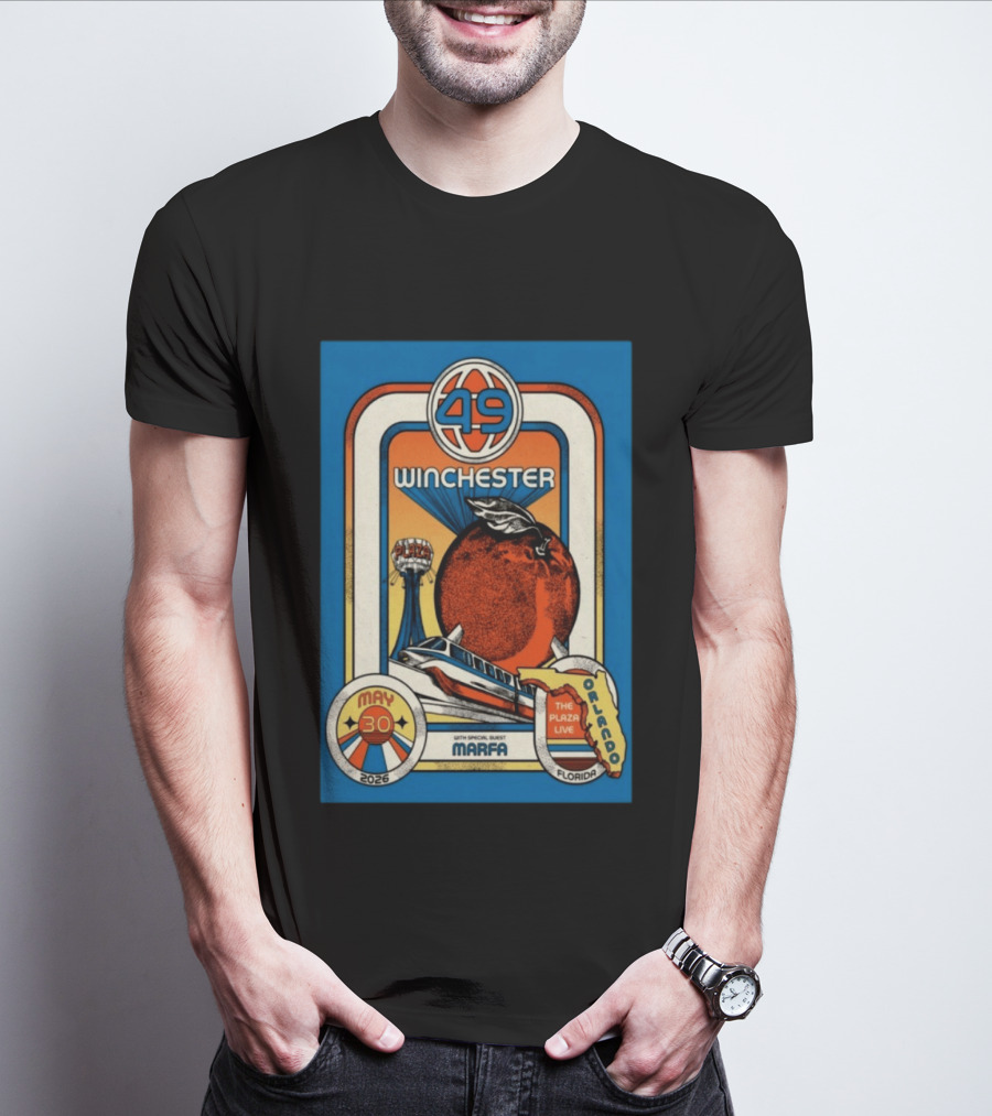 49 Winchester Orlando May 30 2026 Plaza Live Florida Special Guest Marfa T-Shirt