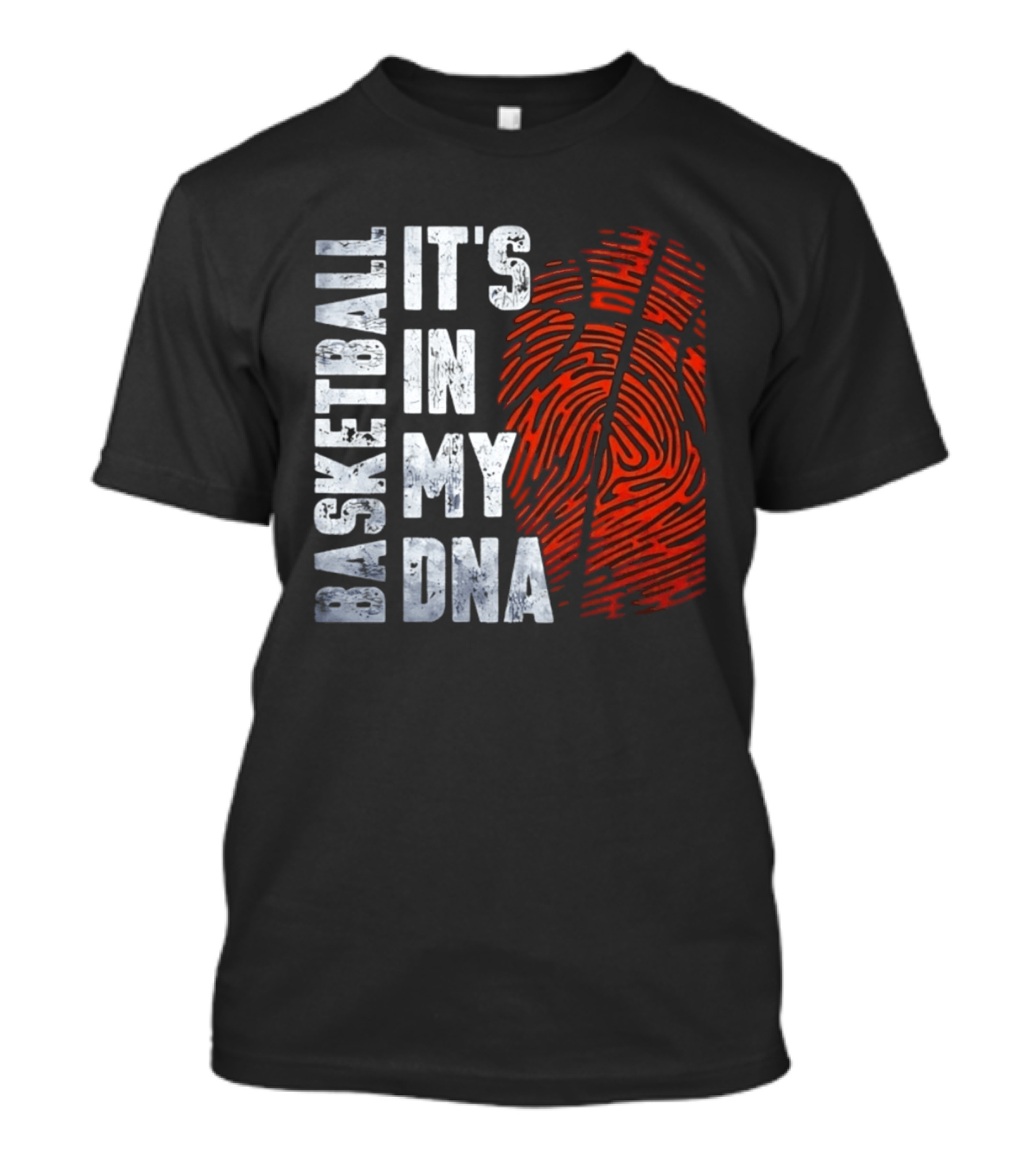 Basketball It's In My DNA Fingerprint T-Shirt
