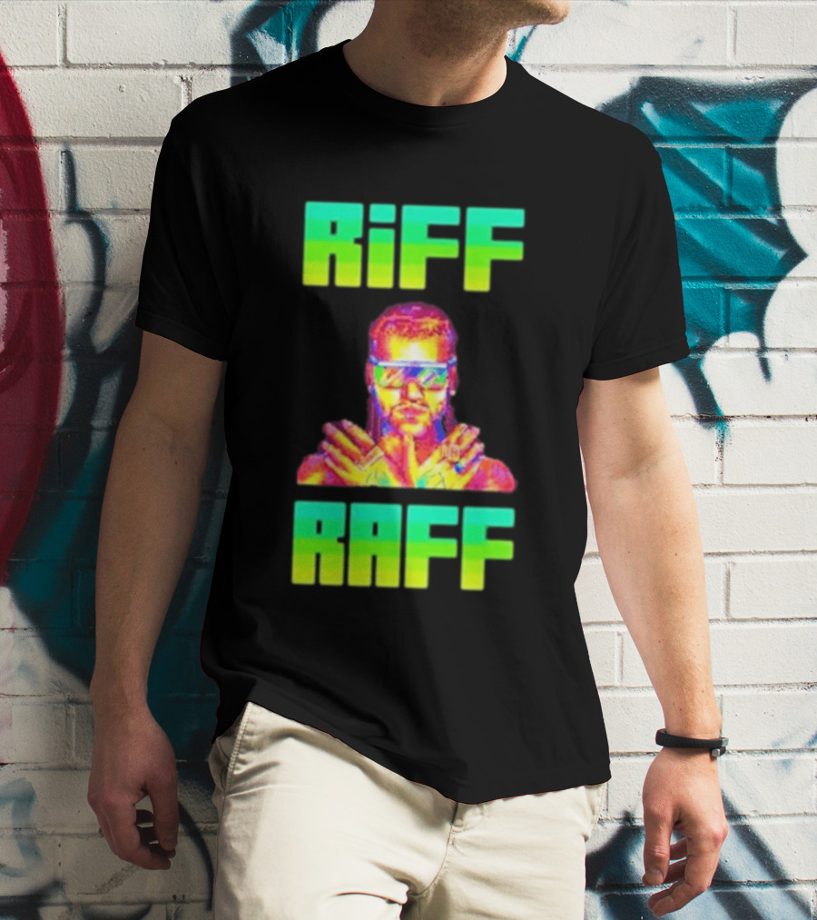 Riff Raff Neon 8 Bit Style Dale Dan Tony T-Shirt