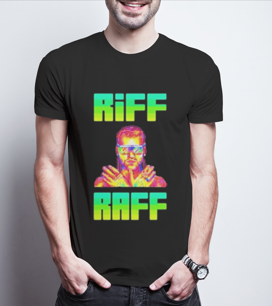 Riff Raff Neon 8 Bit Style Dale Dan Tony T-Shirt