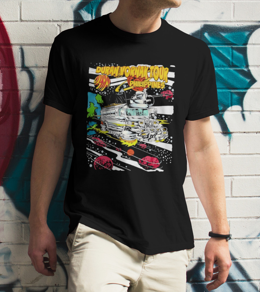 Duran Vornak Tour Philippines Colorful Jeepney Space Adventure T-Shirt