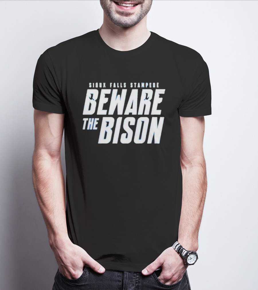 Sioux Falls Stampede Beware The Bison Clark Cup Final 2026 T-Shirt