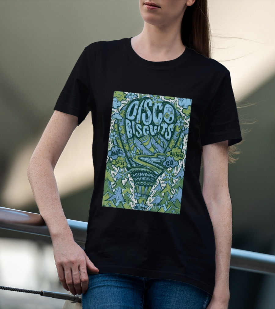 Disco Biscuits Mishawaka Amphitheatre May 22 24 2026 Bellvue CO T-Shirt