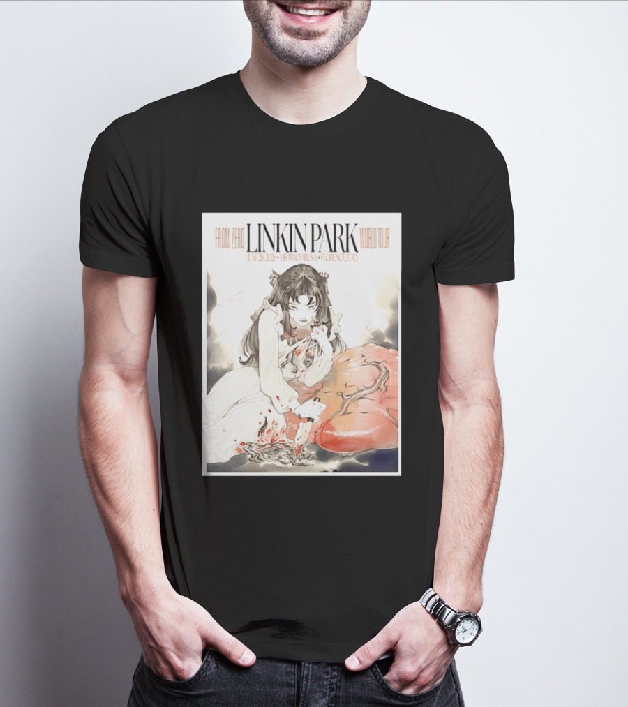 From Zero Linkin Park June 26 2026 Visarno Arena Florence World Tour T-Shirt
