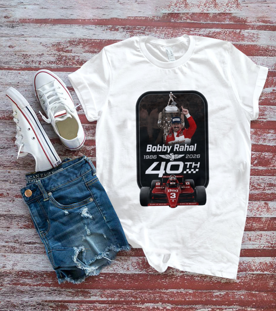 Bobby Rahal 40th Anniversary 1986 2026 Racing Budweiser IndyCar T-Shirt