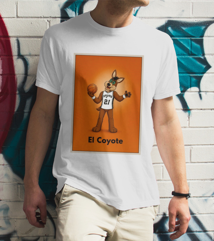 El Coyote Spurs 21 Basketball NBA San Antonio T-Shirt