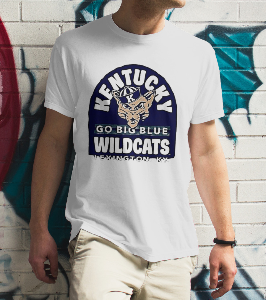Kentucky Wildcats Go Big Blue Sailor Hat Lexington KY T-Shirt