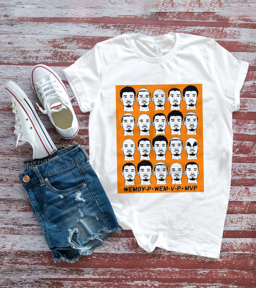 WEMBY P WEM V P MVP Victor Wembanyama Faces Collection T-Shirt