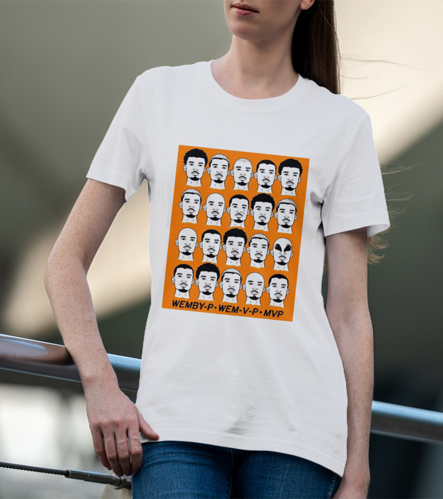 WEMBY P WEM V P MVP Victor Wembanyama Faces Collection T-Shirt