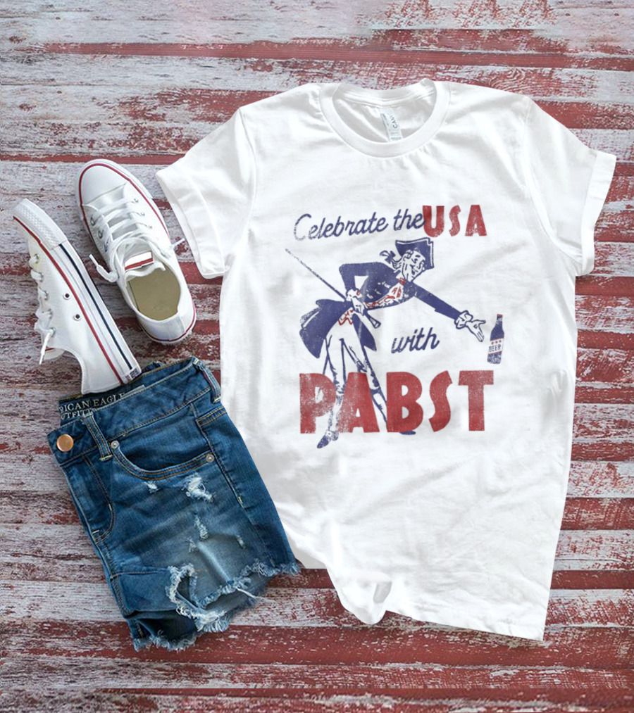 Celebrate The USA With Pabst Patriotic Beer T-Shirt