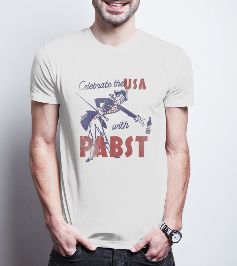 Celebrate The USA With Pabst Patriotic Beer T-Shirt