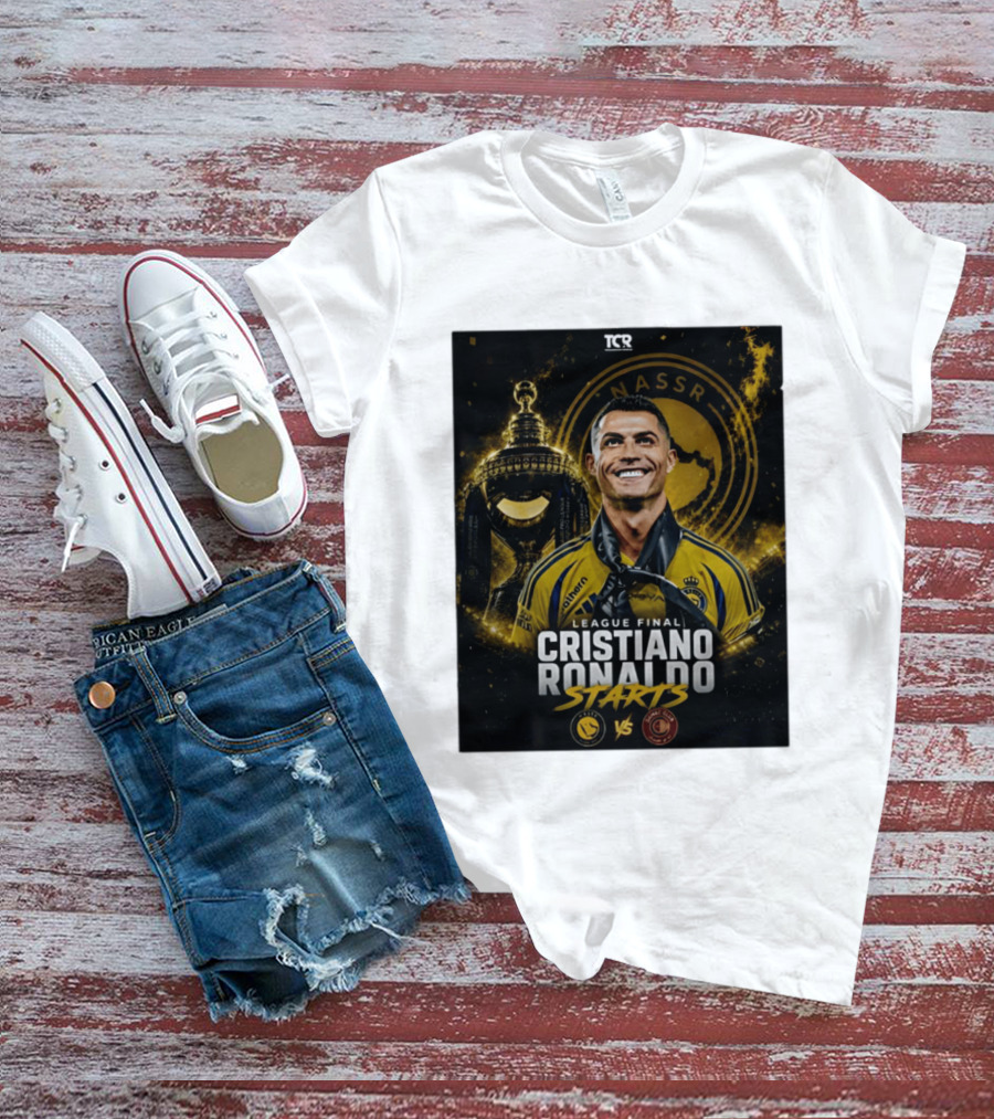 League Final Cristiano Ronaldo Starts Al Nassr Vs Damac Club T-Shirt